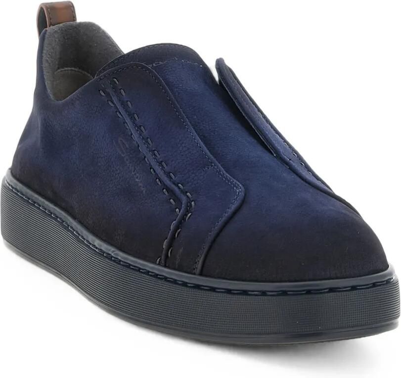Santoni Victory leren slip-on sneakers Blauw - Foto 2