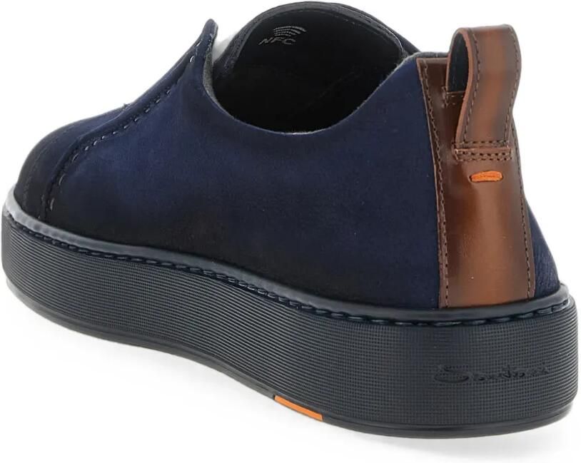 Santoni Victory leren slip-on sneakers Blauw - Foto 3