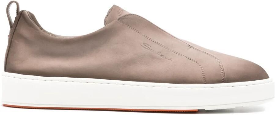 Santoni Victory slip-on sneakers Beige