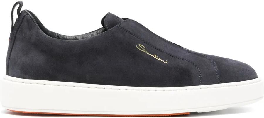Santoni Victory slip-on sneakers Blauw