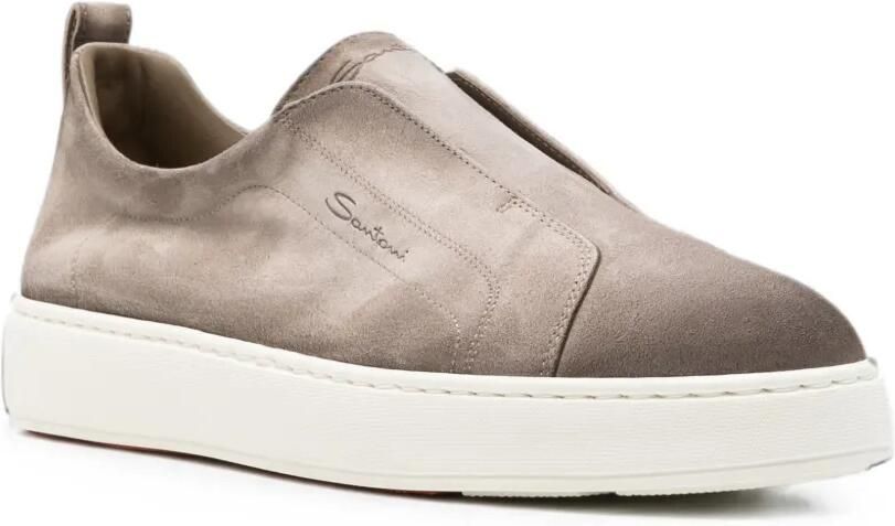 Santoni Victory suède sneakers Grijs - Foto 2
