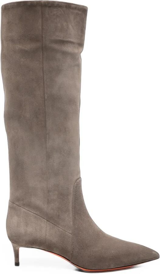 Santoni Viola suede boots Grijs