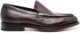 Santoni Leren loafers Bruin - Thumbnail 1