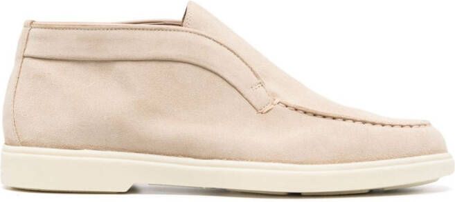 Santoni Slip-on loafers Beige