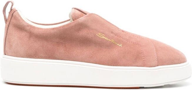 Santoni Slip-on sneakers Roze