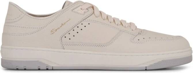 Santoni Sneak-Air leren sneakers Wit