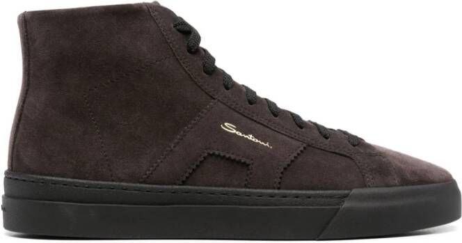 Santoni Sneakers met logoprint Grijs