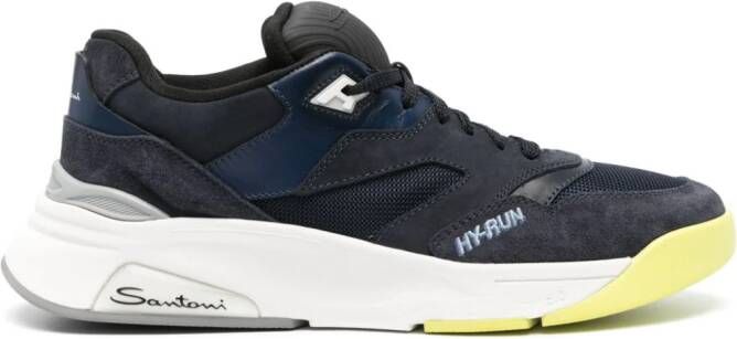 Santoni Sneakers met vlakken Blauw