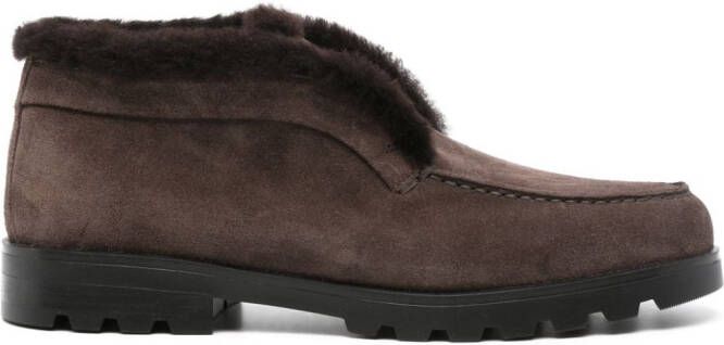 Santoni Suède desert boots Bruin