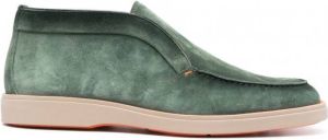 Santoni Suède Desert boots Groen