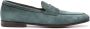 Santoni Suède loafers Blauw - Thumbnail 1