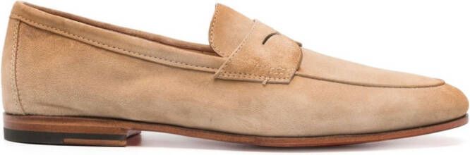 Santoni Suède loafers Bruin