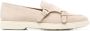 Santoni Suède loafers met dubbele gesp Beige - Thumbnail 1
