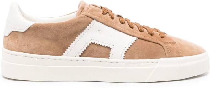 Santoni Suède sneakers Beige