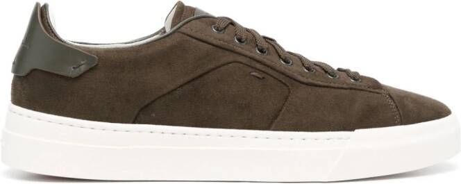 Santoni Suède sneakers Groen