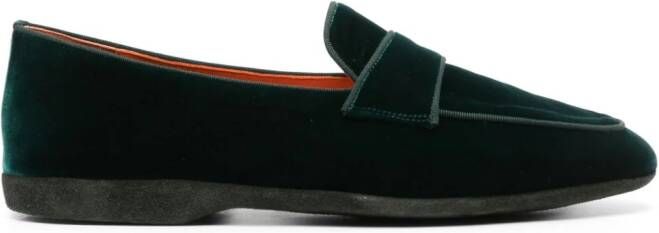 Santoni Fluwelen slippers Groen