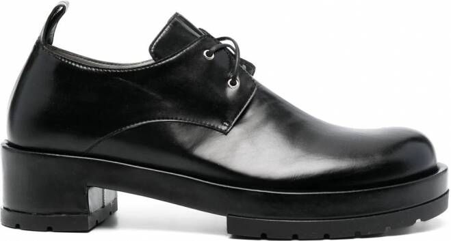 SAPIO Leren derby veterschoenen Zwart