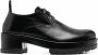 SAPIO Oxford schoenen met blokhak Zwart - Thumbnail 1