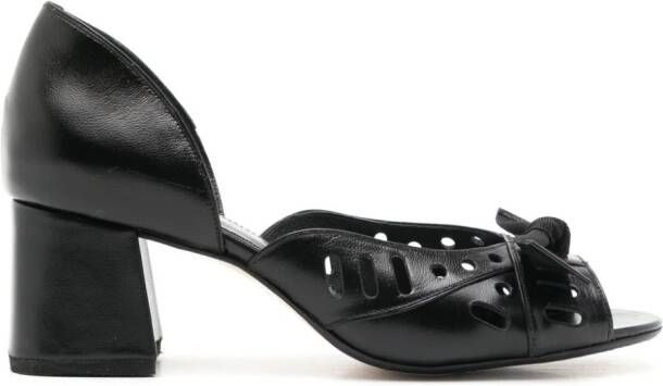 Sarah Chofakian Adrienne 45 mm leren pumps Zwart