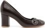 Sarah Chofakian Audrey leren pumps Bruin - Thumbnail 1