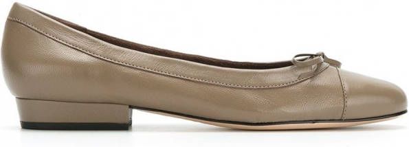 Sarah Chofakian ballerinas met ronde neus Beige