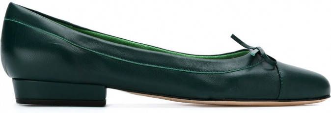 Sarah Chofakian ballerinas met strik Groen