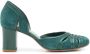 Sarah Chofakian Brive leren pumps Groen - Thumbnail 1