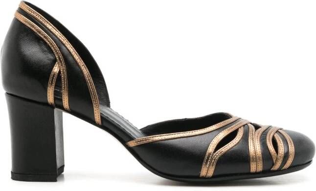 Sarah Chofakian Brive leren pumps Zwart