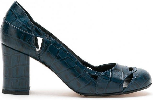 Sarah Chofakian Bruxelas leren pumps Blauw