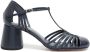 Sarah Chofakian Chamonix 50mm leren pumps Blauw - Thumbnail 1