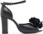 Sarah Chofakian Chantilly leren sandalen Zwart - Thumbnail 1