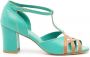 Sarah Chofakian Chiara sandalen met colourblocking Blauw - Thumbnail 1