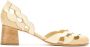 Sarah Chofakian Circus leren pumps Beige - Thumbnail 1