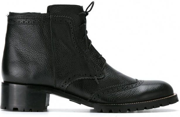 Sarah Chofakian combat boots Zwart