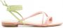 Sarah Chofakian Courtney sandalen met gevlochten bandje Beige - Thumbnail 1