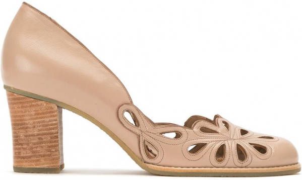 Sarah Chofakian cut-out pumps Bruin