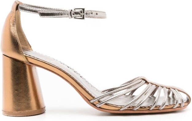 Sarah Chofakian Cyril sandalen met metallic-effect Goud