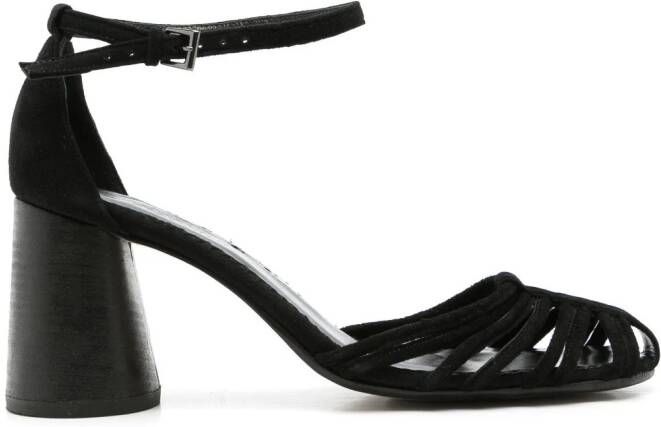 Sarah Chofakian Cyril gekooide sandalen Zwart