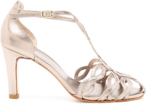 Sarah Chofakian Diana metallic sandalen