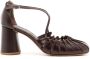 Sarah Chofakian Lee 65mm leren pumps Bruin - Thumbnail 1