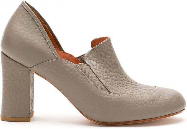 Sarah Chofakian Egito leren enkellaarzen Beige