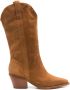 Sarah Chofakian Estee 50mm suede boots Bruin - Thumbnail 1