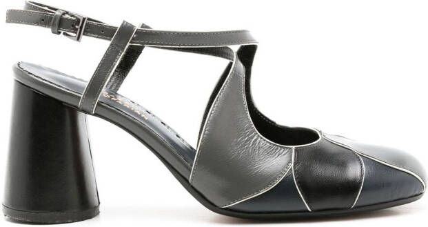 Sarah Chofakian Pumps met gekruiste bandjes Grijs