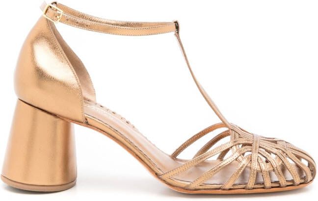 Sarah Chofakian Eugenie sandalen met metallic-effect