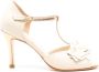 Sarah Chofakian Eve sandalen met T-bandje Wit - Thumbnail 1