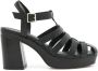 Sarah Chofakian Fleure leren sandalen Zwart - Thumbnail 1