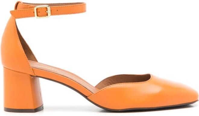 Sarah Chofakian Florence leren sandalen Oranje