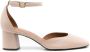 Sarah Chofakian Florence pumps met blokhak Beige - Thumbnail 1