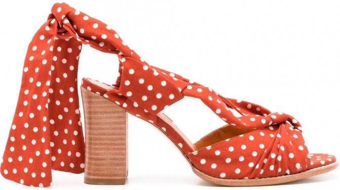 Sarah Chofakian Frida sandalen met enkelbandje Bruin