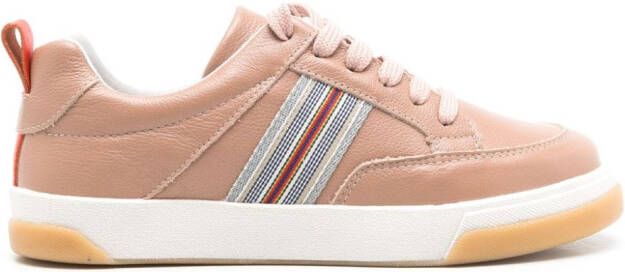 Sarah Chofakian Gestreepte sneakers Beige